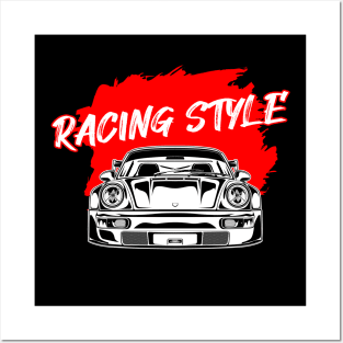 Racing Car Line Art Style Posters and Art